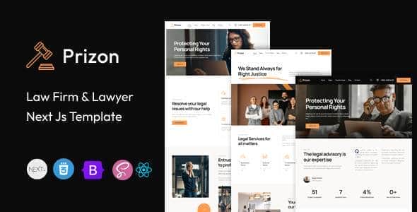 Prizon | Law Firm & Lawyer React Next Js Template Prizon | Law Firm & Lawyer React Next Js Template