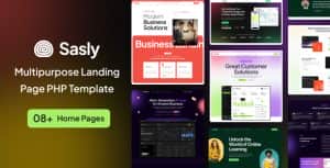 Sasly – Multipurpose Landing Page PHP Template
