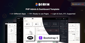 Boron – PHP Admin & Dashboard Template