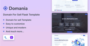 Domania – Domain For Sell Flask Template