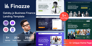Finazze – Gatsby.js Business and Finance Template