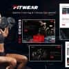 Fitwear – Outdoors Sports Clothing Store & Fitness Shop Website Adobe XD Template