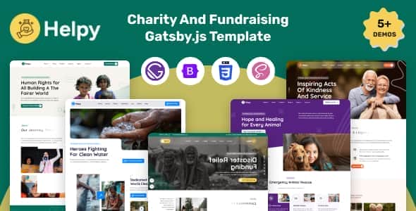 Helpy – Gatsby.JS Charity And Fundraising Template Helpy – Gatsby.JS Charity And Fundraising Template