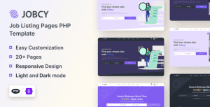 Jobcy – Job Board & Listing PHP Template