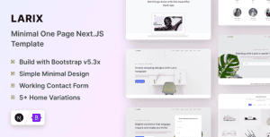 Larix – Next.Js Landing Page Template
