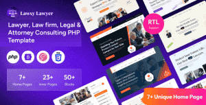 Lawsy – Lawyer, Law firm, Legal & Attorney Consulting PHP Template
