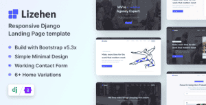 Lizehen – Django 5 Landing Page Template