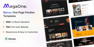 MegaOne – One Page Multipurpose Django Template