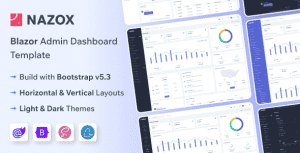 Nazox – Blazor Server Admin & Dashboard Template