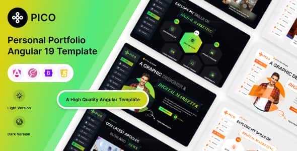 Pico – Angular Personal Portfolio Template Pico – Angular Personal Portfolio Template