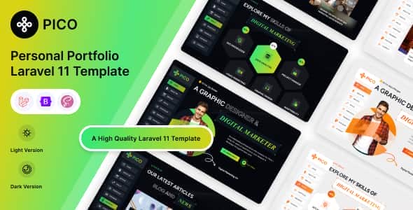 Pico – Laravel 12 Personal Portfolio Template Pico – Laravel 12 Personal Portfolio Template