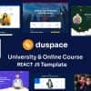 Eduspace – Online Course, Education, University React JS Template