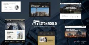 StoneGold – Construction and Architecture Figma Template