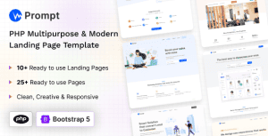 Prompt – PHP Modern & Multipurpose Landing Page Template