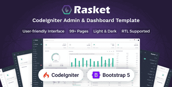 Rasket – CodeIgniter Admin Dashboard Template Rasket – CodeIgniter Admin Dashboard Template