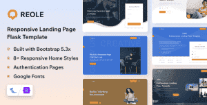 Reole – Flask Responsive Landing Page Template