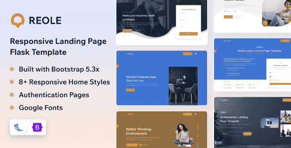 Reole – Flask Responsive Landing Page Template Reole – Flask Responsive Landing Page Template