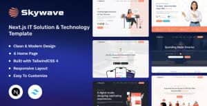 Skywave – Next.js Solution & Technology TailwindCSS 4 Template