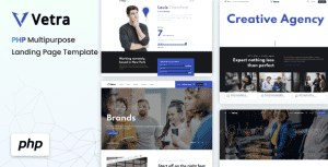 Vetra – PHP Multipurpose Agency & Portfolio Template