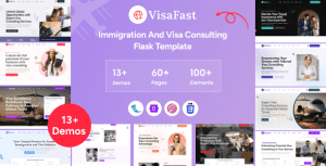 Visafast – Flask Immigration and Visa Consulting Template