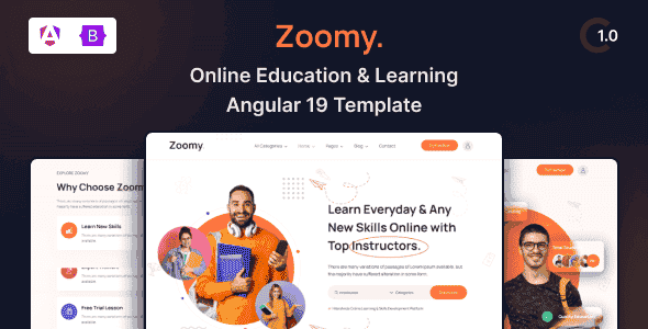 Zoomy – Lightweight LMS & Education Angular Theme Zoomy – Lightweight LMS & Education Angular Theme