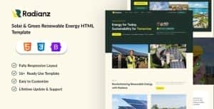 Radianz – Solar & Green Renewable Energy HTML Template Radianz – Solar & Green Renewable Energy HTML Template