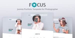 Focus — Photographer portfolio Responsive Joomla Template