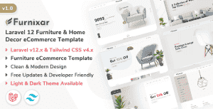 Furnixar – Laravel 12 Furniture & Home Decor eCommerce Template Furnixar – Laravel 12 Furniture & Home Decor eCommerce Template