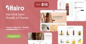 Hairo – Hair Oil Shopify 2.0 Theme