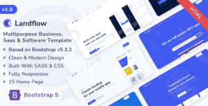 Landflow – Multipurpose Business, Saas & Software HTML Template