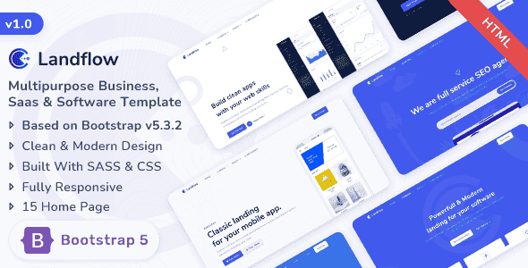 Landflow – Multipurpose Business, Saas & Software HTML Template Landflow – Multipurpose Business, Saas & Software HTML Template