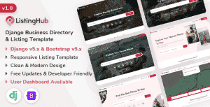 ListingHub – Django Business Directory & Listing Template ListingHub – Django Business Directory & Listing Template