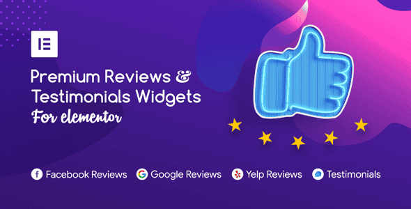 Premium Reviews & Testimonials Widgets for Elementor Premium Reviews & Testimonials Widgets for Elementor