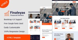 Finaleyas – Corporate & Financial Business HTML5 Template,