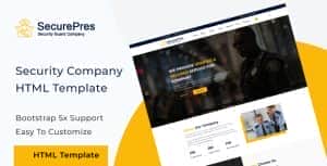 Securepress – Security Company HTML Responsive Template