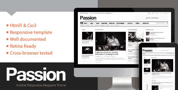 Passion- Magazine HTML5 Template Passion- Magazine HTML5 Template