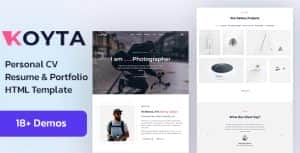 Koyta – Personal Portfolio HTML Template
