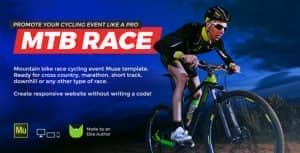 MTB Race – Mountain Bike Racing / Marathon / Cycling Event Website Muse Template