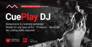CuePlay – DJ / Producer / Music Band Responsive Website Muse Template