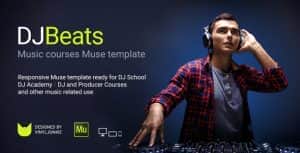 DJBeats – DJ Courses / Scratch School / Music Academy Responsive Muse Template