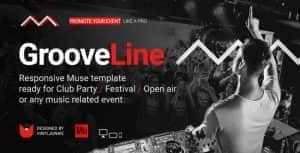 GrooveLine – Music Event / Festival / DJ Party Responsive Muse Template