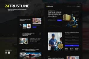 24TrustLine – Logistic & Transportation Elementor Template kit