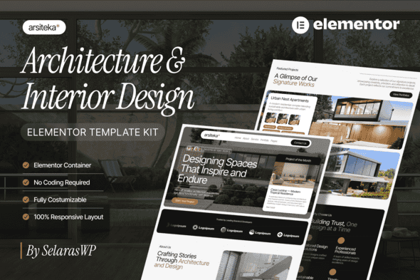 Arsiteka – Architecture & Interior Design Elementor Template Kit Arsiteka – Architecture & Interior Design Elementor Template Kit