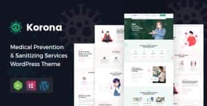 Korona – Medical Prevention & Sanitizing Services WordPress Theme