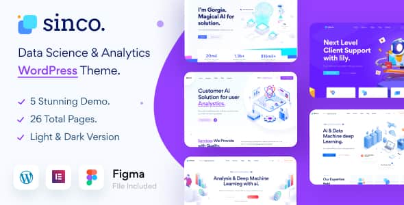 Sinco – Data Science WordPress Theme Sinco – Data Science WordPress Theme