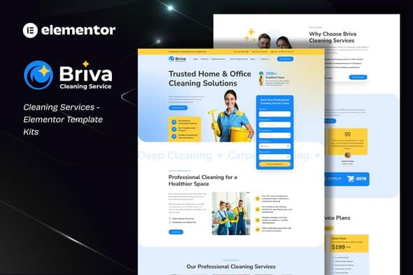 Briva – Cleaning Services Elementor Template Kit Briva – Cleaning Services Elementor Template Kit