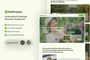 Kahirupan – Landscape & Gardening Elementor Template Kit