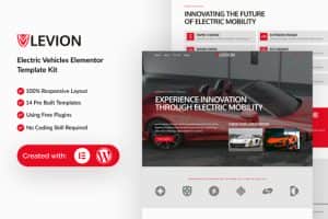 Levion – Electric Vehicle Elementor Template Kit