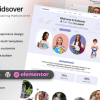 Kidsover Children’s Learning Platform Elementor Template Kit for Online Education and Early Learning