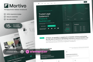Mortivo – Mortgage Broker Elementor Template Kit